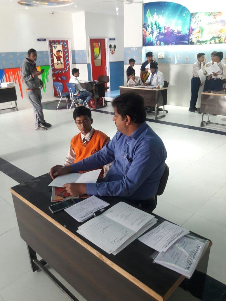 School screening desk